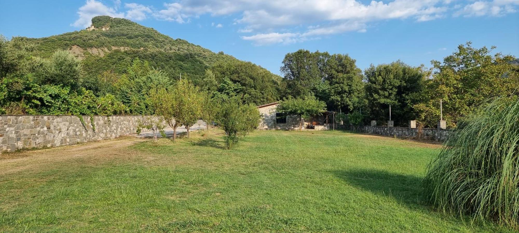House With Big Garden And Barbeque In Nature Vourgareli Extérieur photo